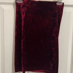 Forever 21 velvet skirt